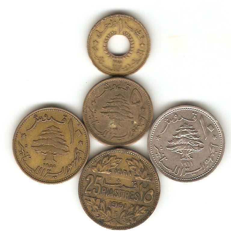 Lebanon Coins Old